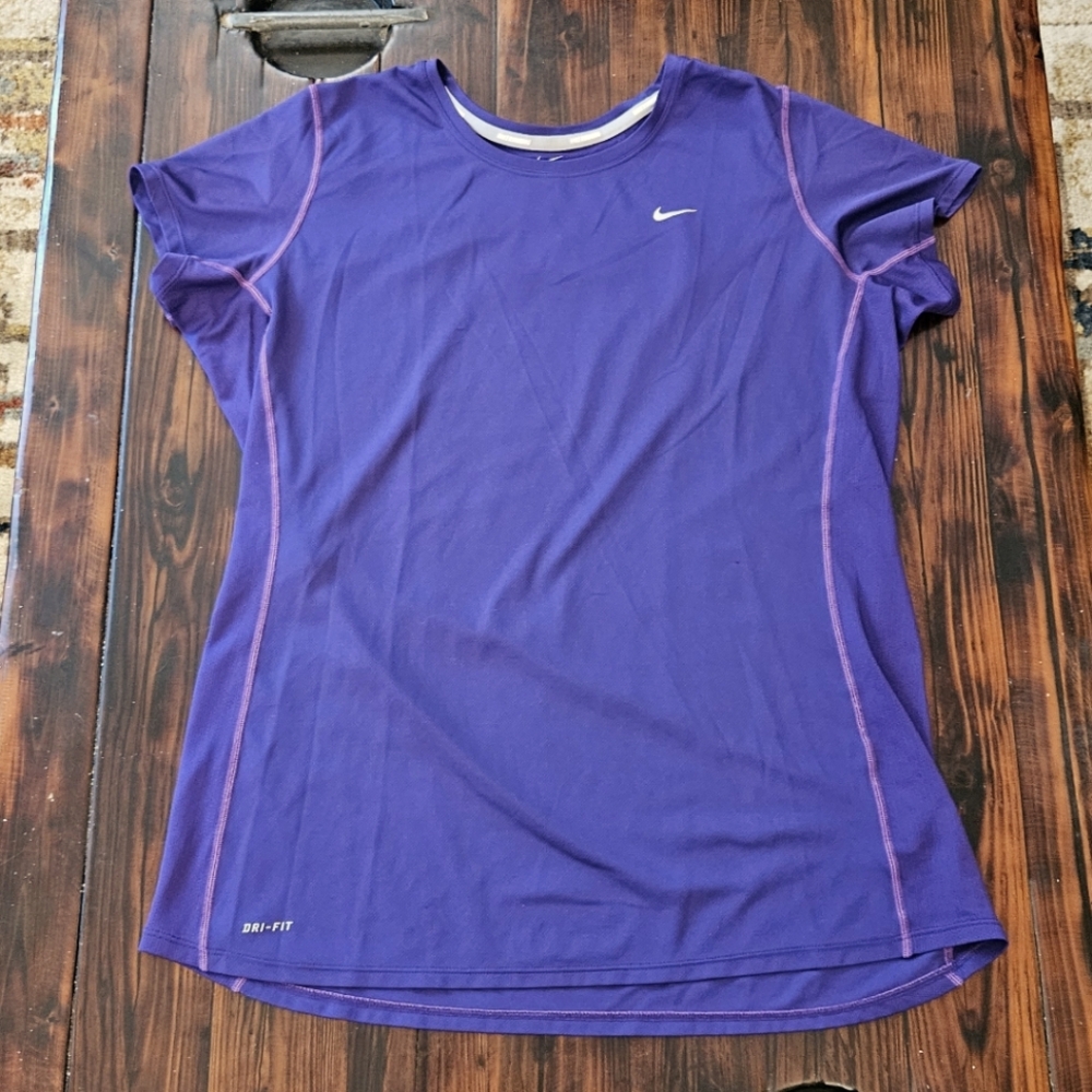 Nike Women's Purple Dri-FIT Top Sz XL